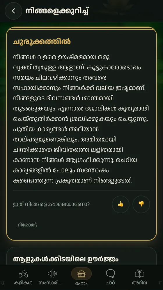 A personality portrait in Engane.AI: “In a nutshell” and a social-energy scale (Malayalam)